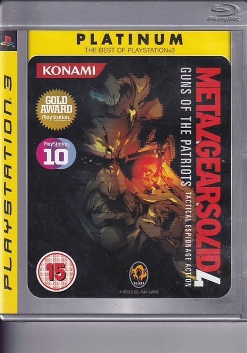 Metal Gear Solid 4 Guns of the Patriots Platinum - PS3 (B Grade) (Genbrug)